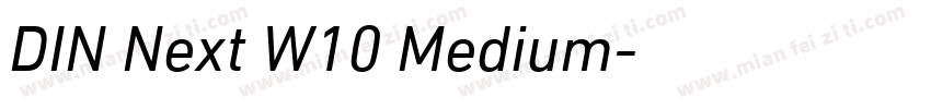 DIN Next W10 Medium字体转换